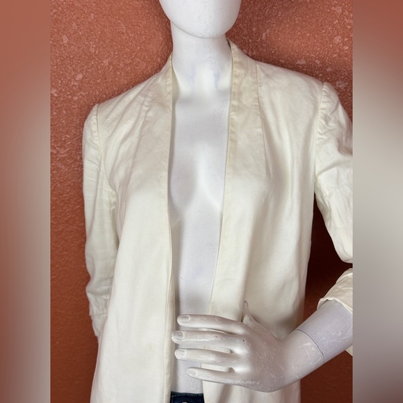 Babaton Atelier 'Keith' Off White Open Front Jacket in Espace Women's Size 6 - Picture 3 of 12